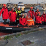 Arkivfoto fra en kold dag på vandet med DSRS Faxe Ladeplads.