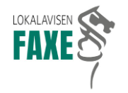 Lokalavisen Faxe logo