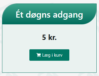 Et døgns adgang 5 kroner egenannonce